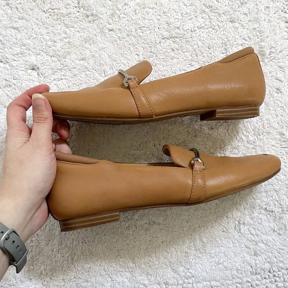EUC - Dr Scholl’s ‘Mercury’ Leather Horsebit Loafer | Cognac, Size 6